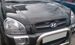 Дефлектор капота NovLine (рестайлинг) Hyundai Tucson JM (2004-2010)