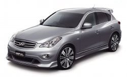 41 249 р. Передний бампер Impul INFINITI EX35 J50 (2007-2013) (Неокрашенный)  с доставкой в г. Горно‑Алтайск. Увеличить фотографию 2