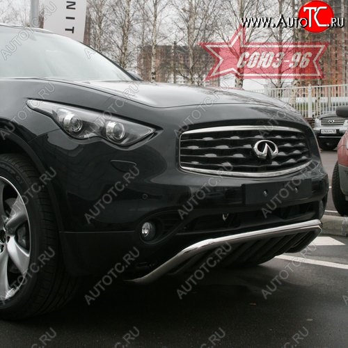 29 384 р. Защита переднего бампера Souz-96 (d60) INFINITI EX35 J50 (2007-2013)  с доставкой в г. Горно‑Алтайск