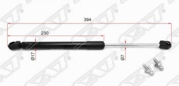 Левый упор капота SAT  FX35  S50, FX45  S50