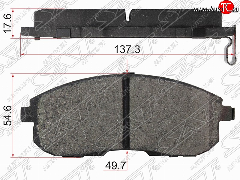 1 449 р. Комплект тормозных колодок SAT  INFINITI G35  V36 (2006-2015), Nissan Cefiro  A33 (1998-2003), Nissan Pulsar (2013-2015), Nissan Teana  2 J32 (2008-2011)  с доставкой в г. Горно‑Алтайск