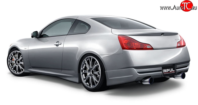 25 249 р. Накладка на задний бампер Impul INFINITI G37 V36 седан рестайлинг (2008-2014) (Неокрашенная)  с доставкой в г. Горно‑Алтайск