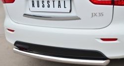 14 999 р. Одинарная защита заднего бампера из трубы диаметром 63 мм SLITKOFF INFINITI JX35 (2012-2014)  с доставкой в г. Горно‑Алтайск. Увеличить фотографию 2