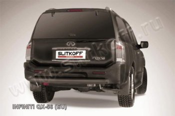 Защита заднего бампера из трубы d76 Slitkoff INFINITI QX56 JA60 рестайлинг (2007-2010)