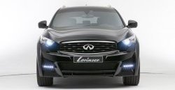 23 749 р. Передний бампер Lorinser INFINITI QX70 S51 (2013-2020) (Неокрашенный)  с доставкой в г. Горно‑Алтайск. Увеличить фотографию 2