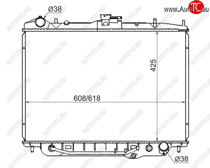 10 399 р. Радиатор двигателя (пластинчатый, 3.2, МКПП/АКПП) SAT Isuzu Bighorn UBS25GW,UBS69GW 5 дв. дорестайлинг (1991-1993)  с доставкой в г. Горно‑Алтайск