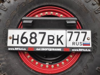 70 999 р. Бампер задний силовой РИФ (стандарт) Isuzu D-Max RT85 ExtendedCab дорестайлинг (2011-2017) (С квадратом под фаркоп, калиткой и фонарями)  с доставкой в г. Горно‑Алтайск. Увеличить фотографию 4