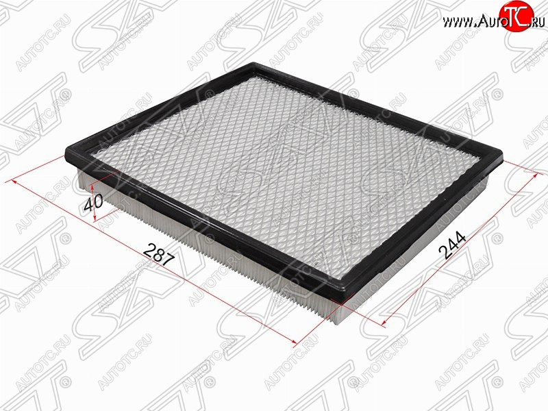 299 р. Фильтр воздушный двигателя SAT (287х244х40 mm)  INFINITI QX56  JA60 (2004-2010), Jeep Grand Cherokee  WJ (1998-2005), Nissan Pathfinder  R51 (2004-2014)  с доставкой в г. Горно‑Алтайск