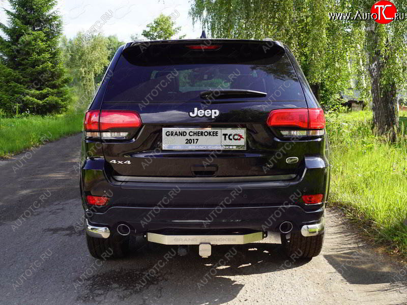 22 499 р. Фаркоп (тягово-сцепное устройство) TCC  Jeep Grand Cherokee  WK2 (2017-2022) 2-ой рестайлинг (оцинкованный, шар Е нержавейка, надпись Grand Cherokee)  с доставкой в г. Горно‑Алтайск