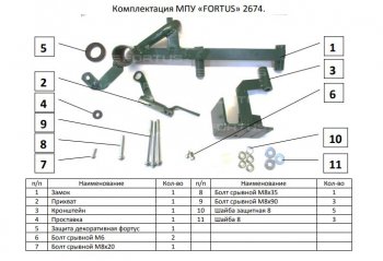 12 349 р. Замок КПП FORTUS (6MT) KIA Seltos (2019-2024)  с доставкой в г. Горно‑Алтайск. Увеличить фотографию 3