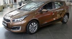 4 599 р. Молдинги RA KIA Ceed 2 JD рестайлинг, хэтчбэк (2015-2018) (Поверхность шагрень)  с доставкой в г. Горно‑Алтайск. Увеличить фотографию 5