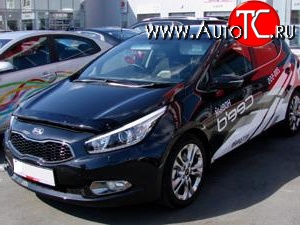 2 879 р. Дефлектор капота NovLine KIA Ceed 1 ED рестайлинг, хэтчбэк 5 дв. (2010-2012)  с доставкой в г. Горно‑Алтайск