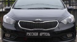 1 149 р. Реснички на фары RA KIA Cerato 3 YD дорестайлинг седан (2013-2016) (Неокрашенные)  с доставкой в г. Горно‑Алтайск. Увеличить фотографию 3