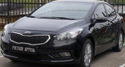 1 149 р. Реснички на фары RA KIA Cerato 3 YD дорестайлинг седан (2013-2016) (Неокрашенные)  с доставкой в г. Горно‑Алтайск. Увеличить фотографию 4