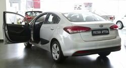 1 939 р. Накладки на порожки автомобиля RA  KIA Cerato  4 BD (2018-2025) дорестайлинг седан, рестайлинг седан  с доставкой в г. Горно‑Алтайск. Увеличить фотографию 4