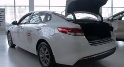 1 169 р. Защитная накладка на задний бампер RA KIA Optima JF седан рестайлинг (2018-2020)  с доставкой в г. Горно‑Алтайск. Увеличить фотографию 5