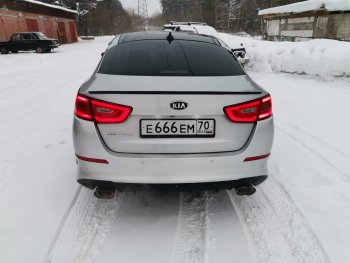 3 399 р. Лип спойлер АВТОКРАТ  KIA Optima  3 TF (2010-2016) дорестайлинг седан, рестайлинг седан (Неокрашенный)  с доставкой в г. Горно‑Алтайск. Увеличить фотографию 4