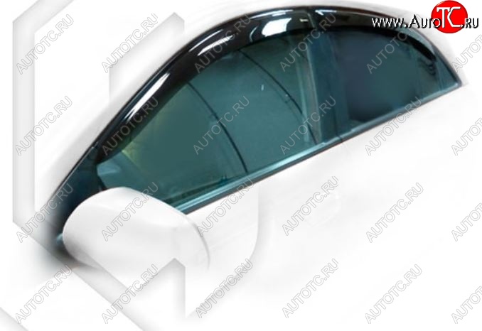2 059 р. Дефлектора окон CA-Plastic  KIA Rio  2 JB (2005-2011) дорестайлинг, хэтчбэк 5 дв., рестайлинг седан (Classic полупрозрачный, Без хром.молдинга)  с доставкой в г. Горно‑Алтайск