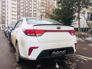 3 399 р. Лип спойлер АВТОКРАТ  KIA Rio  3 QB (2015-2017) рестайлинг седан (Неокрашенный)  с доставкой в г. Горно‑Алтайск. Увеличить фотографию 11