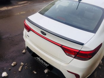 3 399 р. Лип спойлер АВТОКРАТ  KIA Rio  3 QB (2015-2017) рестайлинг седан (Неокрашенный)  с доставкой в г. Горно‑Алтайск. Увеличить фотографию 6