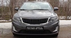 1 129 р. Реснички на фары RA KIA Rio 3 QB дорестайлингхэтчбек5дв. (2011-2015) (Неокрашенные)  с доставкой в г. Горно‑Алтайск. Увеличить фотографию 2