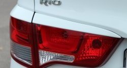 1 999 р. Реснички на фонари BS KIA Rio 3 QB рестайлинг седан (2015-2017) (Неокрашенные)  с доставкой в г. Горно‑Алтайск. Увеличить фотографию 3