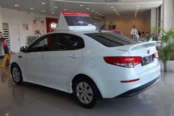 Спойлер LitCompany KIA Rio 3 QB рестайлинг седан (2015-2017)