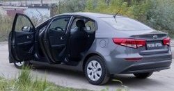 2 259 р. Накладки на порожки автомобиля RA v2 KIA Rio 3 QB рестайлинг седан (2015-2017)  с доставкой в г. Горно‑Алтайск. Увеличить фотографию 2