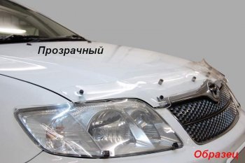 1 999 р. Дефлектор капота CA-Plastic KIA Rio X-line (2017-2021) (Classic черный, Без надписи)  с доставкой в г. Горно‑Алтайск. Увеличить фотографию 3