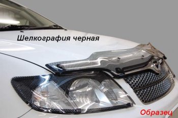 1 999 р. Дефлектор капота CA-Plastic KIA Rio X-line (2017-2021) (Classic черный, Без надписи)  с доставкой в г. Горно‑Алтайск. Увеличить фотографию 7