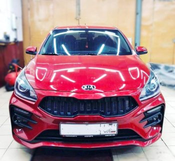 17 999 р. Передний бампер Kudos Original  KIA Rio  4 FB (2016-2020) дорестайлинг седан (Под прямоугольные ДХО с ПТФ, Неокрашенный)  с доставкой в г. Горно‑Алтайск. Увеличить фотографию 6