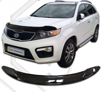 Дефлектор капота CA-Plastiс KIA Sorento XM дорестайлинг (2009-2012)