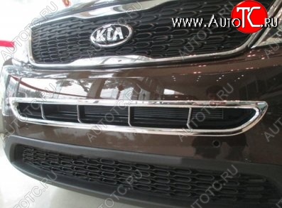 8 849 р. Накладка на передний воздуховод СТ KIA Sorento XM рестайлинг (2012-2015) (Неокрашенная)  с доставкой в г. Горно‑Алтайск