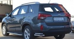 21 449 р. Широкая защита порогов SLITKOFF KIA Sorento XM рестайлинг (2012-2015)  с доставкой в г. Горно‑Алтайск. Увеличить фотографию 4