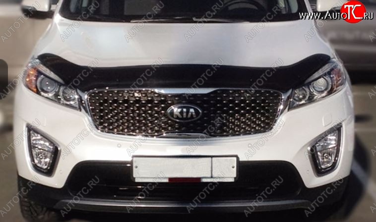 3 399 р. Дефлектор капота SIM KIA Sorento UM/Prime рестайлинг (2018-2020)  с доставкой в г. Горно‑Алтайск