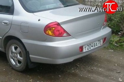 3 499 р. Задний бампер Стандартный KIA Spectra (2000-2009) (Неокрашенный)  с доставкой в г. Горно‑Алтайск