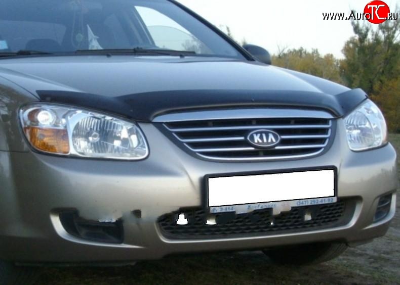 2 599 р. Дефлектор капота NovLine  KIA Spectra (2000-2009)  с доставкой в г. Горно‑Алтайск