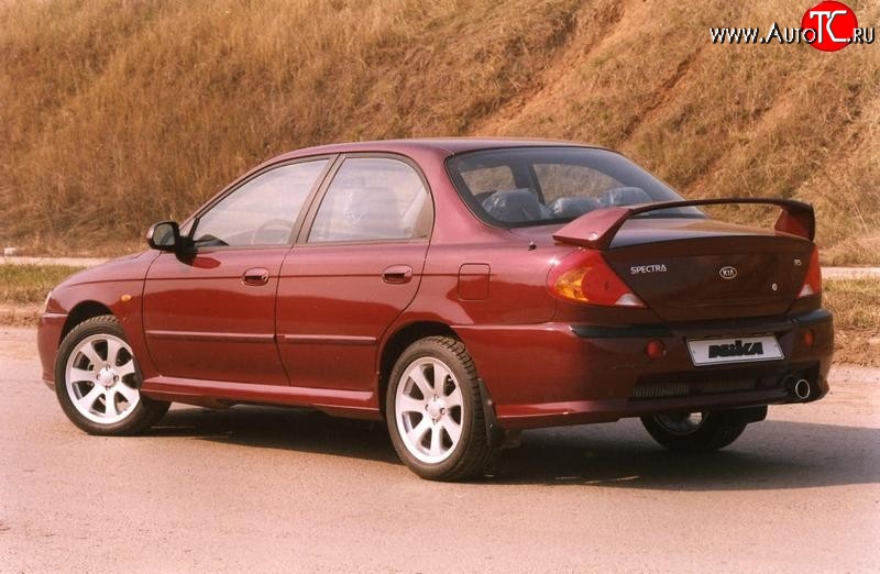 7 699 р. Спойлер Nika-Скоба KIA Spectra (2000-2009) (Неокрашенный)  с доставкой в г. Горно‑Алтайск