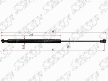 Газовый упор крышки багажника SAT Land Rover Discovery 3 L319 (2004-2009)