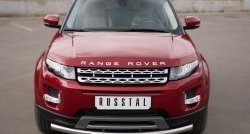 Одинарная защита переднего бампера диаметром 63 мм (Prestige u Pure) SLITKOFF Land Rover Range Rover Evoque 1 L538 дорестайлинг 5 дв. (2011-2015)