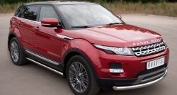 15 799 р. Защита порогов из круглой трубы диаметром 63 мм (Prestige u Pure) Russtal Land Rover Range Rover Evoque 1 L538 дорестайлинг 5 дв. (2011-2015) (Защита порогов с со скосами на торцах (вариант 1))  с доставкой в г. Горно‑Алтайск. Увеличить фотографию 12