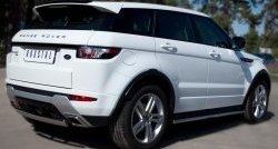 18 549 р. Защита заднего бампера (Ø75x42 мм, нержавейка, Dynamic) Russtal Land Rover Range Rover Evoque 1 L538 дорестайлинг 5 дв. (2011-2015)  с доставкой в г. Горно‑Алтайск. Увеличить фотографию 4