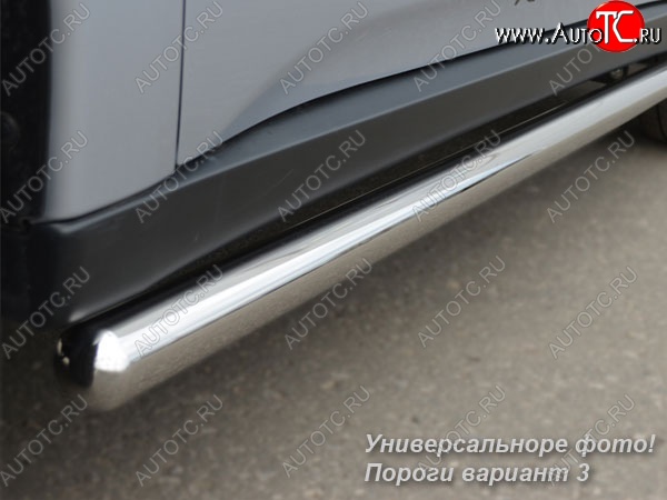 23 799 р. Защита порогов из круглой трубы диаметром 76 мм SLITKOFF v3 Land Rover Freelander L359 дорестайлинг (2006-2010)  с доставкой в г. Горно‑Алтайск