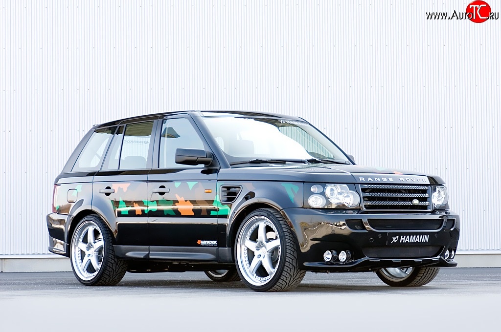 5 199 р. Пороги накладки HAMANN CONQUEROR I Land Rover Range Rover Sport 1 L320 дорестайлинг (2005-2009) (Неокрашенные)  с доставкой в г. Горно‑Алтайск