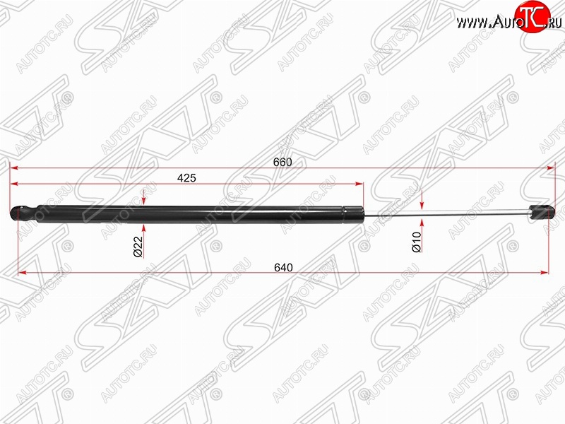 829 р. Упор крышки багажника SAT  Land Rover Range Rover Sport  1 L320 (2005-2013) дорестайлинг, рестайлинг  с доставкой в г. Горно‑Алтайск