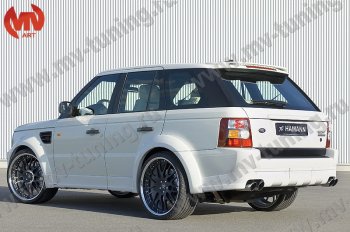 23 899 р. Пороги накладки HAMMAN Land Rover Range Rover Sport 1 L320 дорестайлинг (2005-2009) (Неокрашенные)  с доставкой в г. Горно‑Алтайск. Увеличить фотографию 2