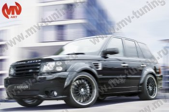 23 899 р. Пороги накладки HAMMAN Land Rover Range Rover Sport 1 L320 дорестайлинг (2005-2009) (Неокрашенные)  с доставкой в г. Горно‑Алтайск. Увеличить фотографию 3