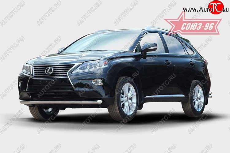 1 052 р. Защита переднего бампера одинарная Souz-96 (d60). Lexus RX450H AL10 дорестайлинг (2009-2012)  с доставкой в г. Горно‑Алтайск