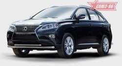 Защита переднего бампера одинарная Souz-96 (d60/42). Lexus RX450H AL10 дорестайлинг (2009-2012)