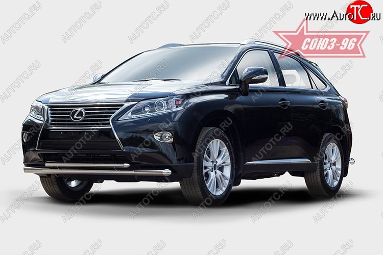 24 659 р. Защита переднего бампера одинарная Souz-96 (d60/42). Lexus RX450H AL10 дорестайлинг (2009-2012)  с доставкой в г. Горно‑Алтайск